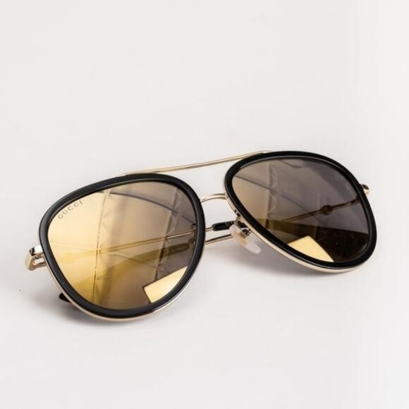 - New Original Gucci GG0062S 001 Gold Sunglasses - Picture 3 of 11